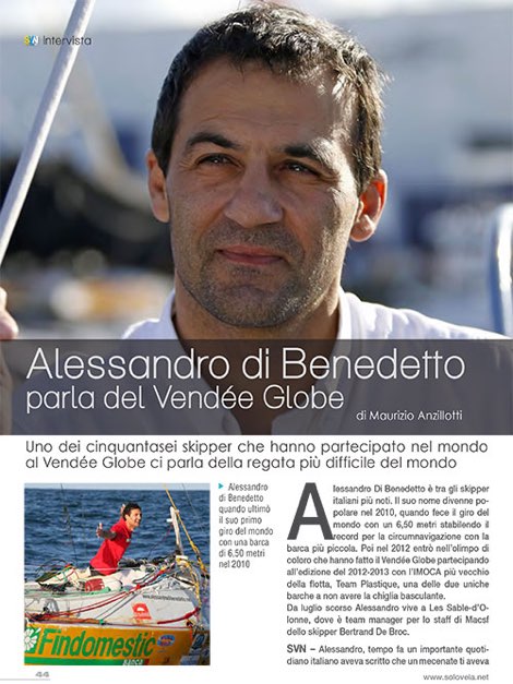 Alessandro di Benedetto parla del Vendée Globe