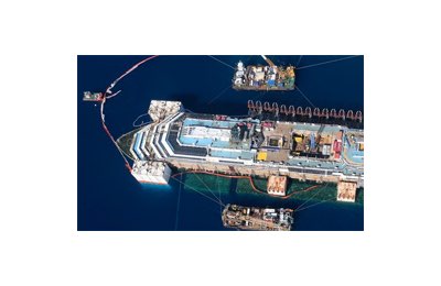 Ultimo giorno della Costa Concordia al Giglio