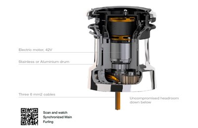 E40i winch eletrrico Selden con il motore incorporato