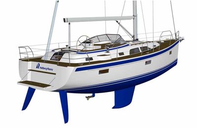 Rendering del nuovo Hallberg Rassy 40 C