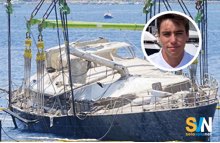 motociclista cade nel lago di como salvato da uno skipper