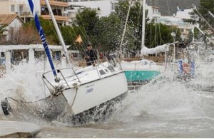 Spaventosa tempesta a Palma de Mallorca