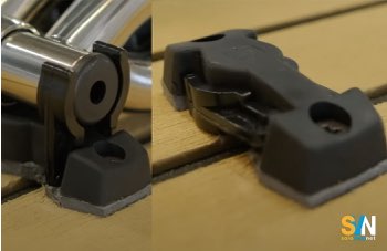 Scaletta da bagno che vibra: la soluzione con le forchette abbattibili Osculati