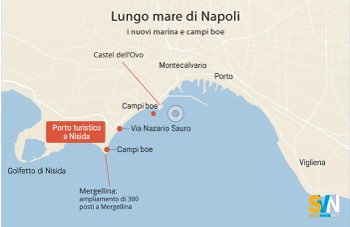 Napoli, nuovi ormeggi entro il 2027: campi boe e porto turistico a Nisida per affrontare la carenza di posti barca
