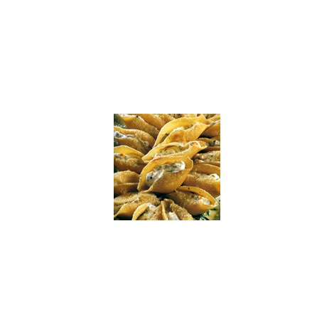 Conchiglioni farciti su letto di erbette
