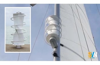 Turbina eolica verticale in barca a vela: come funziona la Grain Blanc