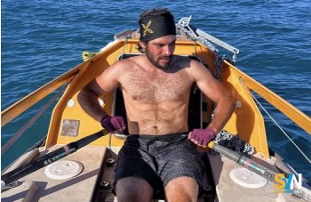 Lorenzo Barone completa la traversata dell’Atlantico a remi: arrivo in Guyana per il Project Dust