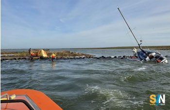 Uomo naufraga sul lago IJsselmeer e resta due giorni bloccato su un’isola disabitata