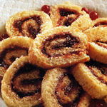 Biscotto arrotolato alle ciliegie