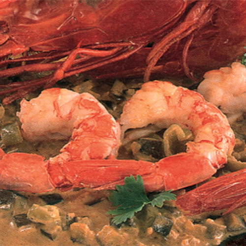 Code di gamberoni al curry