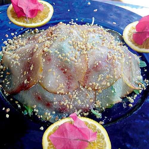 Insalata di pesce spada affumicato