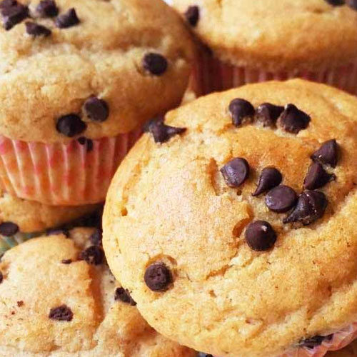 Muffins con gocce di cioccolato