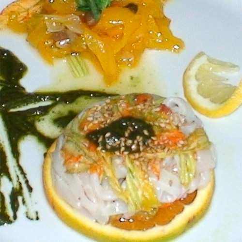 Julienne di totani
