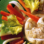 Misto di crudità con formaggio fresco