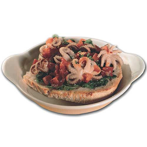 Crostoni con polpetti