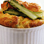 Soufflè agli asparagi verdi