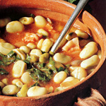 Zuppa di fave e lattuga