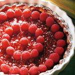 Crostata di lamponi freschi