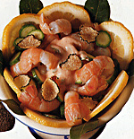 Cocktail di scampi e zucchine