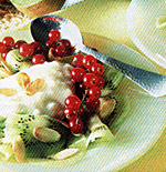 Riso dolce con frutta mista