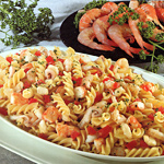 Fusilli con gamberi e moscardini
