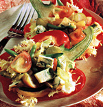 Verdure tiepide con stracciatella