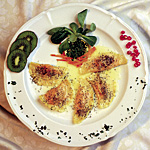 Ravioli di scampi ed erbette