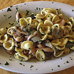 Orecchiette seppie e carciofi
