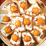 Tartine alle castagne laccate