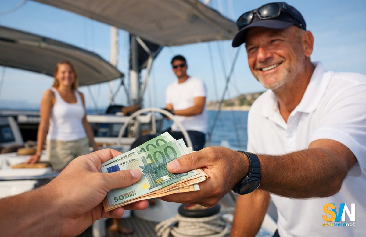 Quanta mancia si da all'equipaggio della barca da charter?