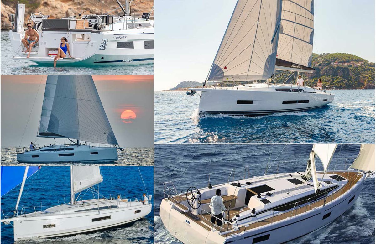5 barche a vela intorno ai 40 piedi