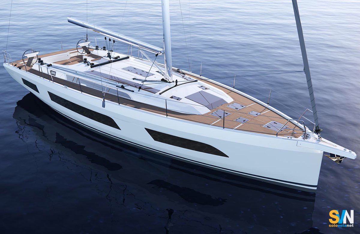 Il rendering del nuovo Dufour 54 presentato al Boot di Dusseldorf 2025