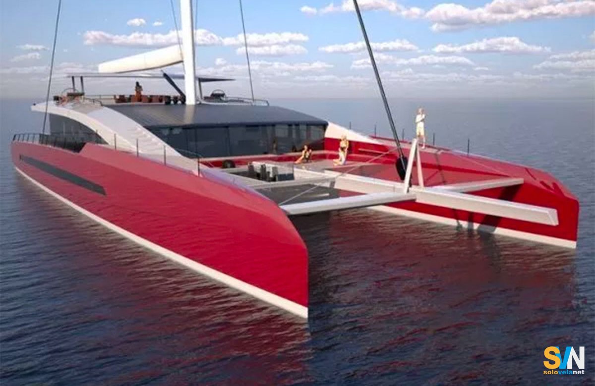 Il rendering del super catamarano Finot-Conq