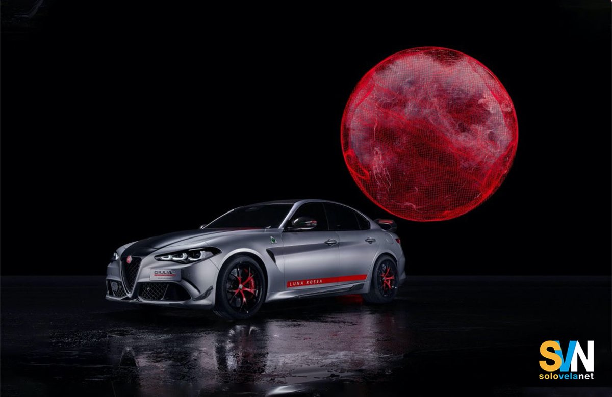 La nuova Giulia Quadrifoglio Luna Rossa, una serie limitatissima, solo 10 esemplari, ispirata alla partership la lo storico marchio e il Team Luna Rossa di Prada