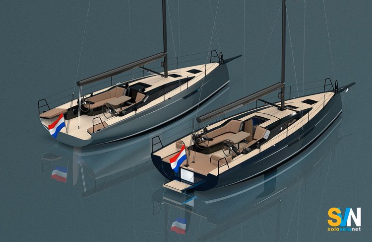 Il Saffier SL 38 viene presentanto in due versioni , una più sportiva e una più croiceristica con un grande prendisole a poppa