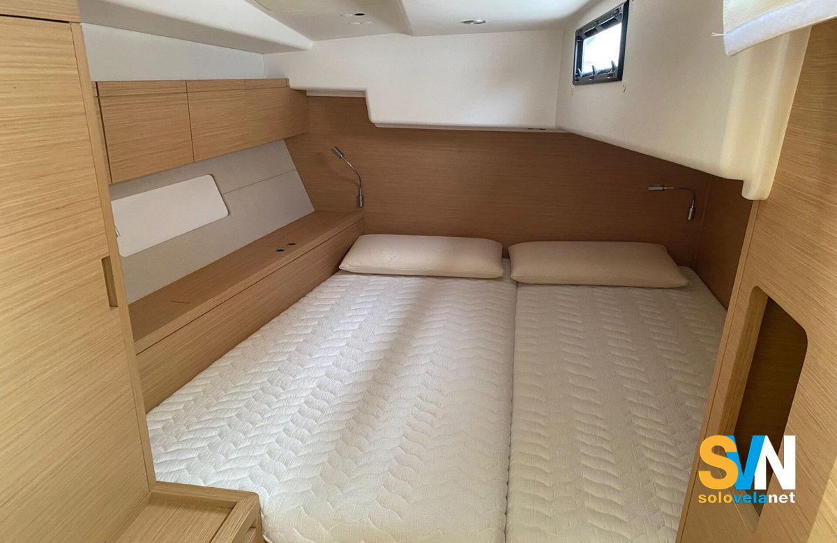 Una delle cabine di poppa del Grand Soleil 48