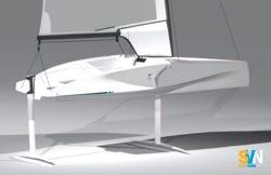 Airborn Foiler, il dinghy con i foil a controllo elettronivo