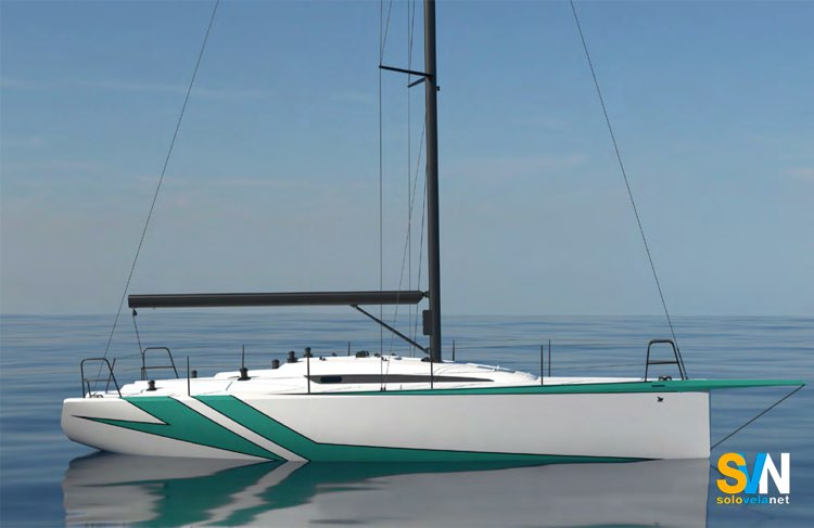 Il profilo dell’Italia Yachts 9.98 Next Generation evidenzia linee tese e volumi ottimizzati per le prestazioni ORC