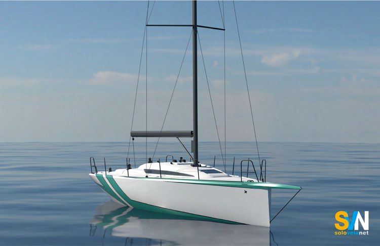 Vista tre quarti di prua dell’Italia Yachts 9.98 Next Generation, con prua verticale e coperta pulita orientata alle prestazioni