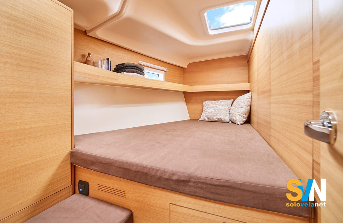 La cabina di poppa dell'Impression 50.1