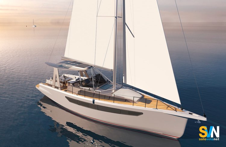 Il rendering del Valja 43 EVO con vista dall'alto