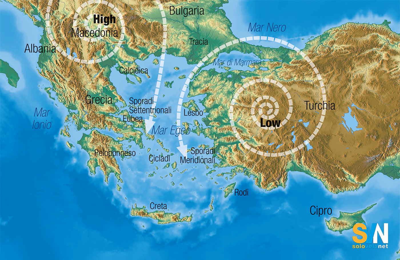 Il Meltemi: come navigare nell’Egeo sfruttando il vento estivo