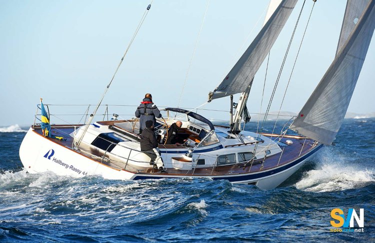 L'Hallberg Rassy in navigazione