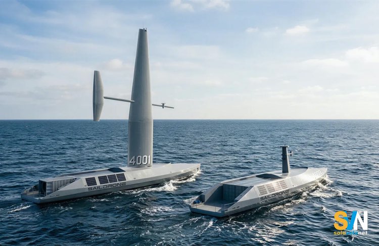 I due modelli di Saildrone con e senza vela