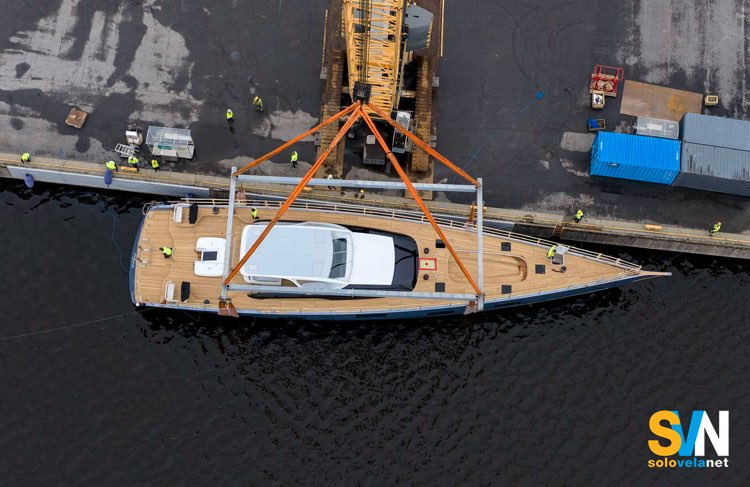 Il Baltic 121 al momento del varo
