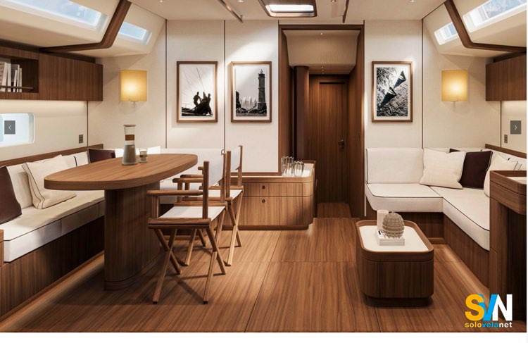 La dinette dello Swan 73
