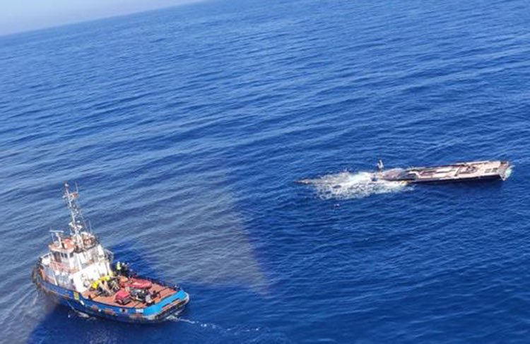 Il My Song è alla deriva dopo essere caduto dalla nave Brattinsborg
