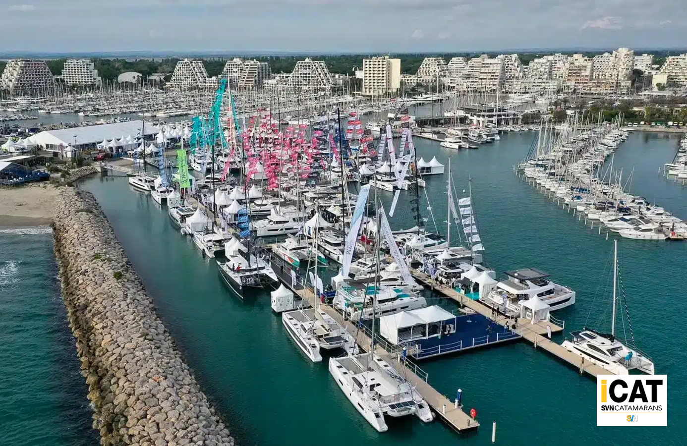 La Grande Motte conferma la crescita dei multiscafi: 82 catamarani e trimarani in acqua