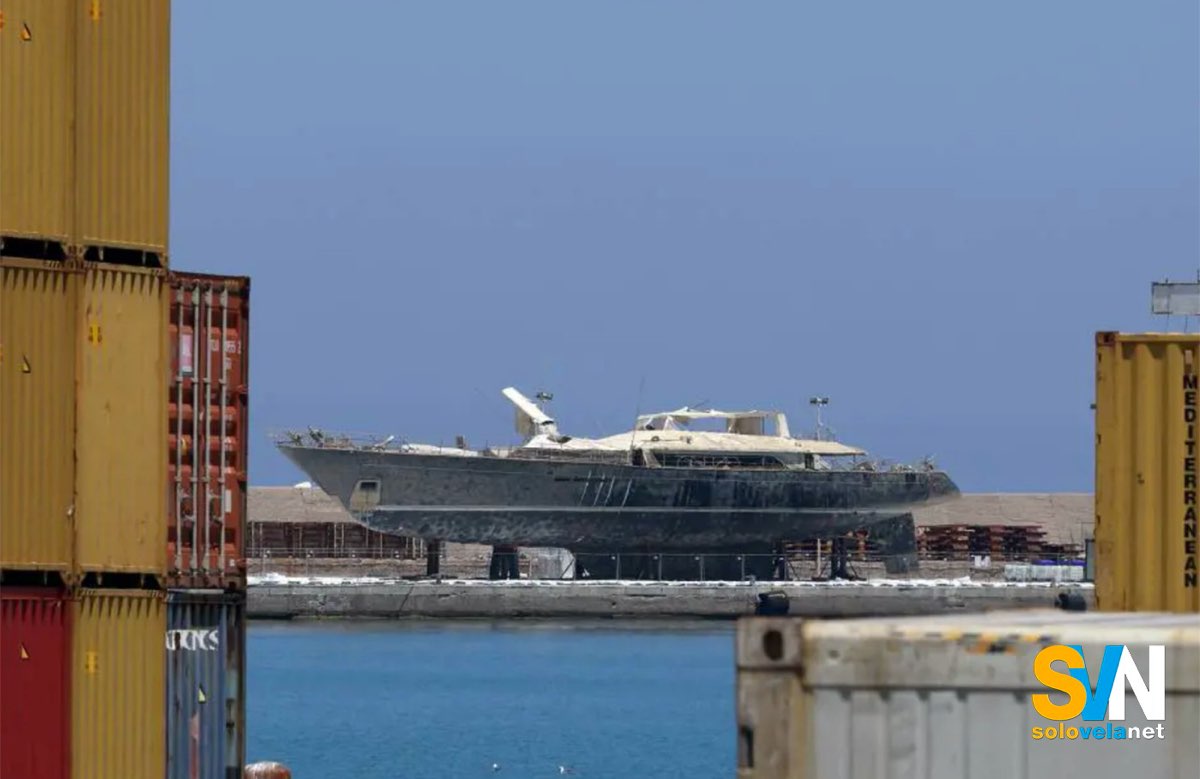 Il Bayesian a secco nel cantiere di Termini Imerese