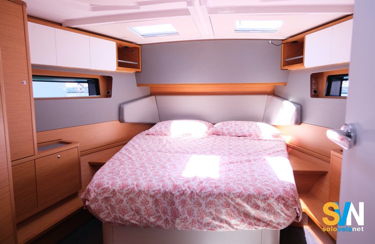 Dufour 48, la cabina armatoriale di prua